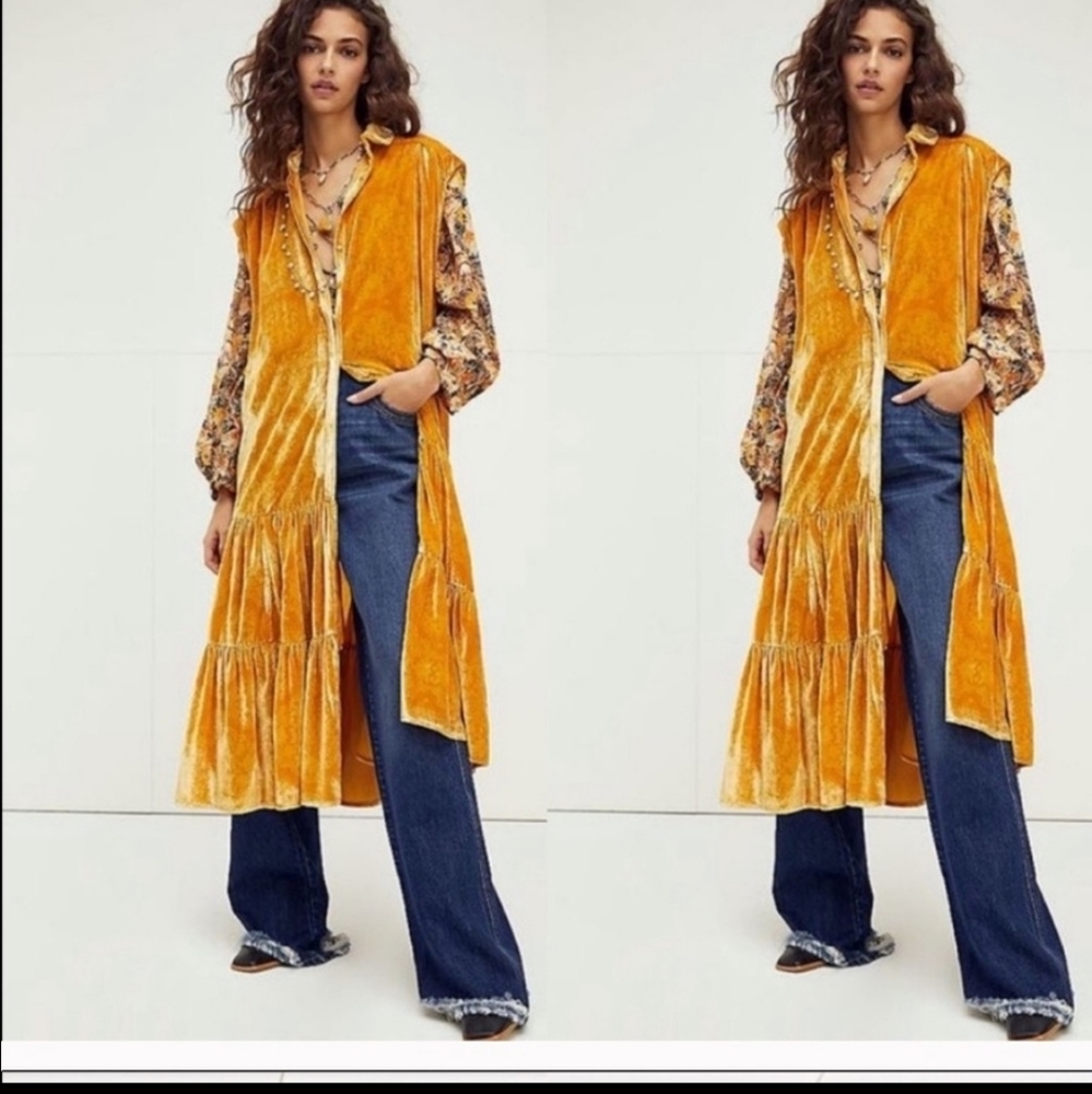 FREE PEOPLE ×  On My Mind Velvet Maxi Dress